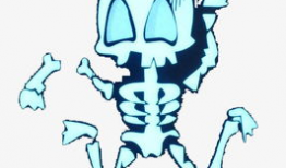 骷髅漫画图片,死亡与幽默的跨界演绎